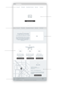 Wireframes Capitaine Smoke